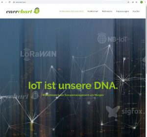 Screenshot von enerchart Website