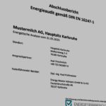 Energieaudit Musterbericht